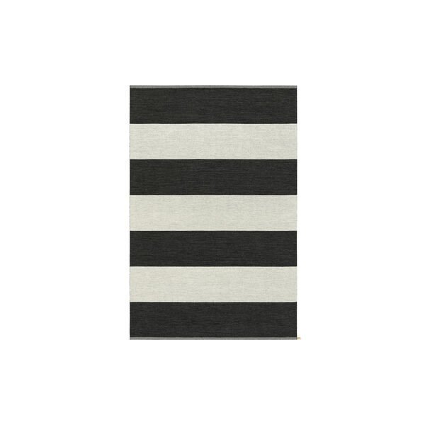 Wide Stripe Icon Rug, midnight black 554, Kasthall