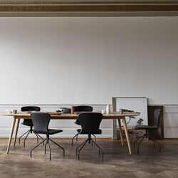 PLAYdinner Lamé Dining Table with Extension, natural oiled oak, Bruunmunch Furniture