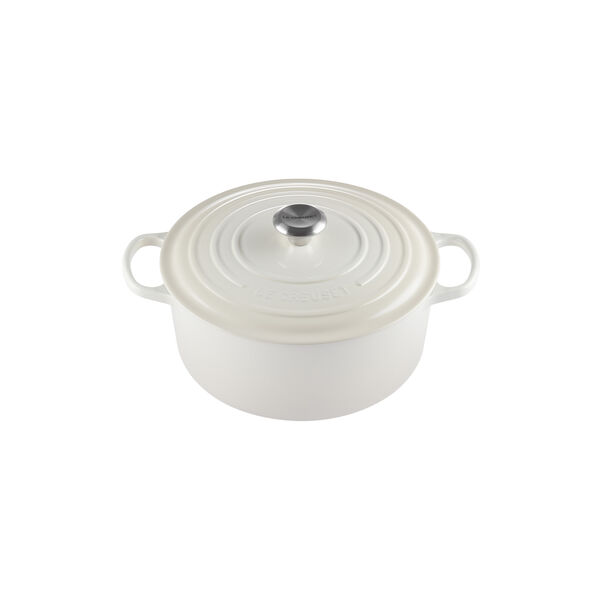 Signature gjutj&auml;rn rund gryta &Oslash; 28 cm, meringue, Le Creuset