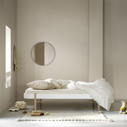 Wood Lounger Bed 120 cm, white/oak, Oliver Furniture