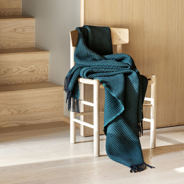 VEGA Throw, dark green, R&oslash;ros Tweed