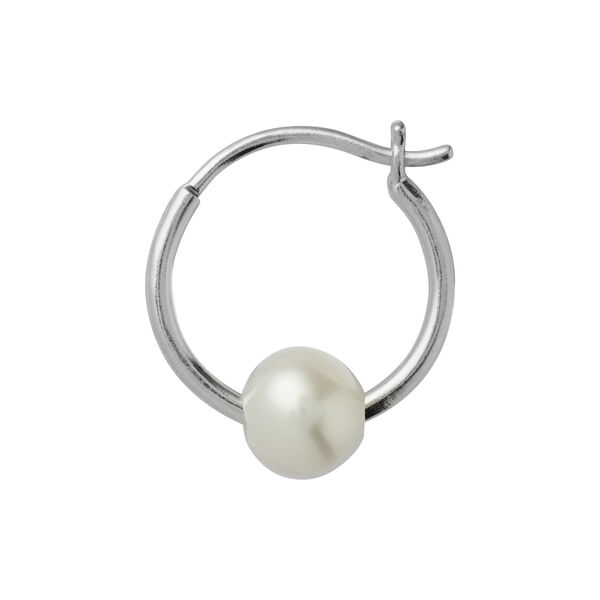 Big Pearl Berrie Hoop Single, silver, Stine A Jewelry