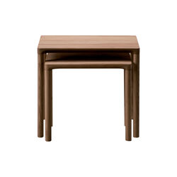 6798 Piloti Wood Coffee Table, oiled smoked oak, Fredericia Furniture