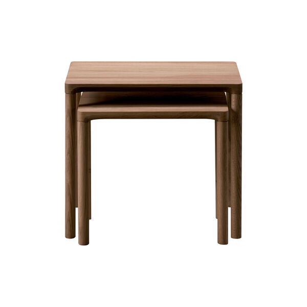 6798 Piloti Wood Coffee Table, oiled smoked oak, Fredericia Furniture