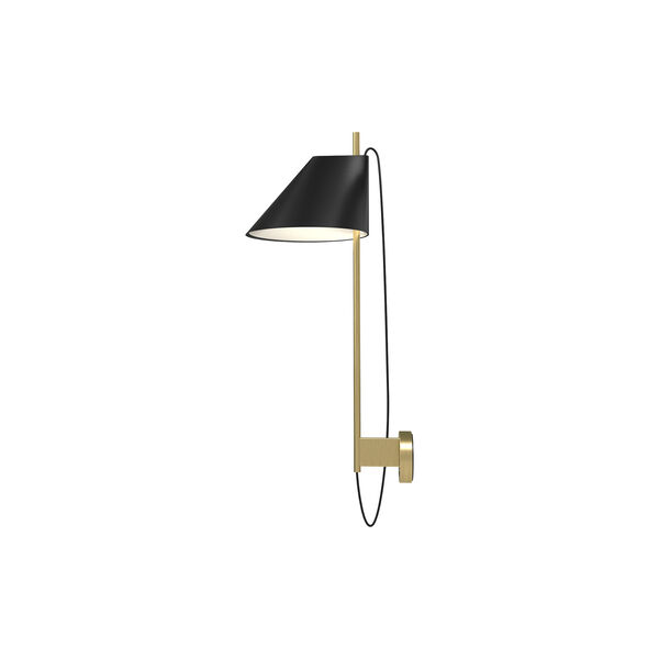 Yuh vägglampa, svart/mässing Yuh vägglampa, svart/mässing, Louis Poulsen