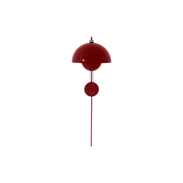 Flowerpot VP8 Wall Lamp, vermilion red, &Tradition