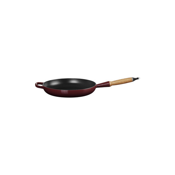 Signature stekpanna med trähandtag Ø 28 cm, garnet, Le Creuset