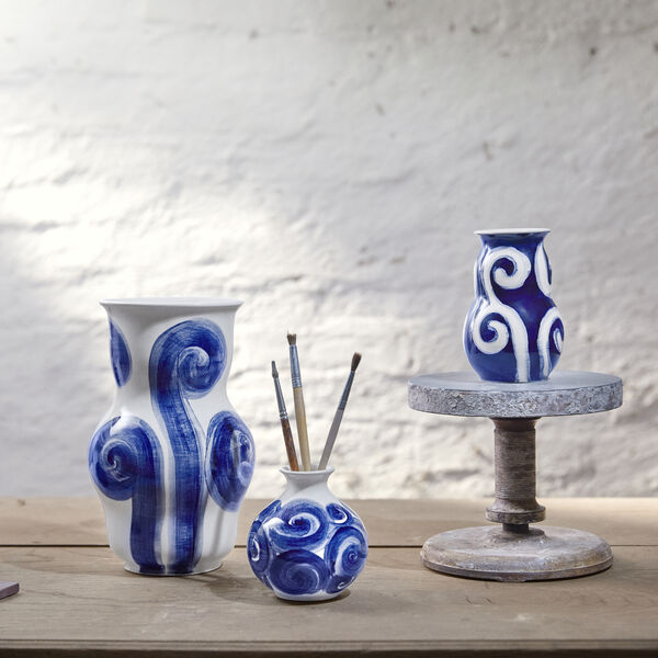 Tulle vas, bl&aring;, K&auml;hler