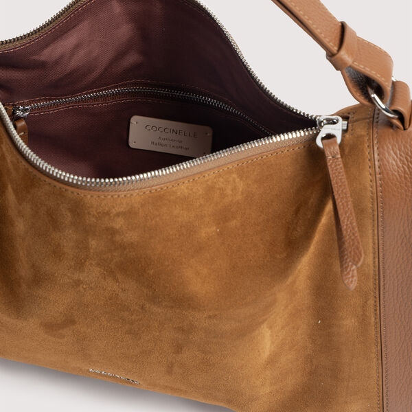 Coccinelle Elinor Suede Bi, cognac/cognac, Coccinelle