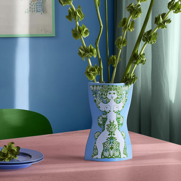 Nina Vas, ljusbl&aring;/gr&ouml;n, Bj&oslash;rn Wiinblad