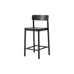 Betty TK13 Counter Chair, black lacquered ash/natural Betty TK13 Counter Chair, black lacquered ash/natural, &Tradition