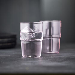 Torino dricksglas 2 st, pink, Lyngby Glas