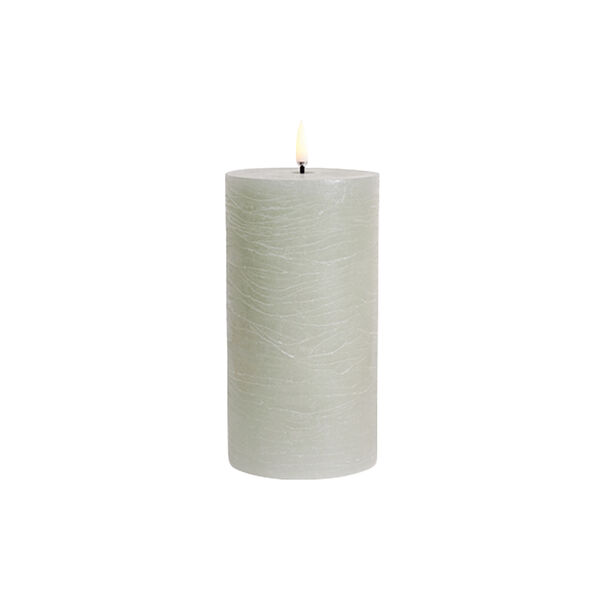 LED Pillar Candle 15 cm, dusty green LED Pillar Candle 15 cm, dusty green, Uyuni Lighting