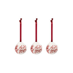 Taika ornaments 3 pcs, red garnet, Iittala