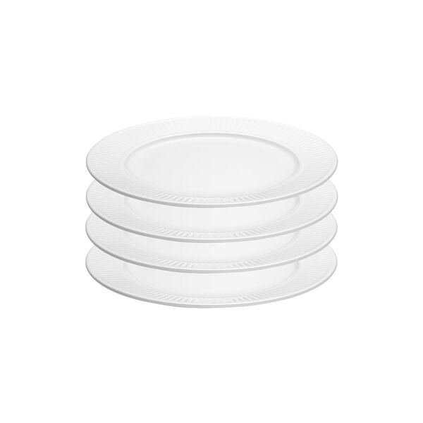 Pleated Plates &Oslash; 28 cm 4 pcs., white, Pillivuyt