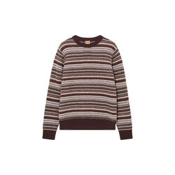 MMGLaporte Pence Crew Neck Knit, chocolate brown, MOS MOSH Gallery