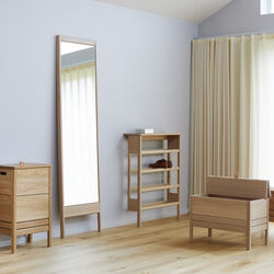 A Line Mirror, white oak, Form & Refine