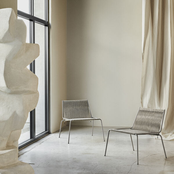 Noel Lounge Chair, steel/fair grey, Thorup Copenhagen