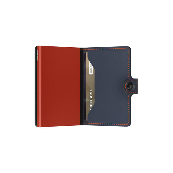 Miniwallet, matte nightblue/orange, Secrid