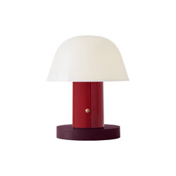 Setago JH27 Portable Table Lamp, maroon/grape, &Tradition