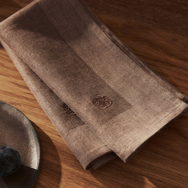 PLAIN Napkin, mahogany brown, Georg Jensen Damask