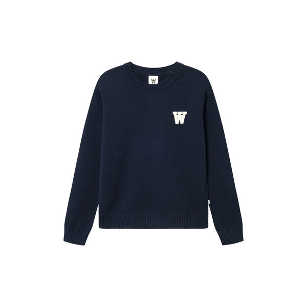 WWTay Pullover, dark navy, Wood Wood
