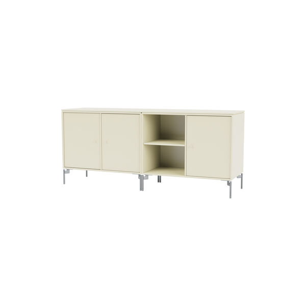 SAVE Lowboard with Chrome Legs, 150 vanilla, Montana Furniture