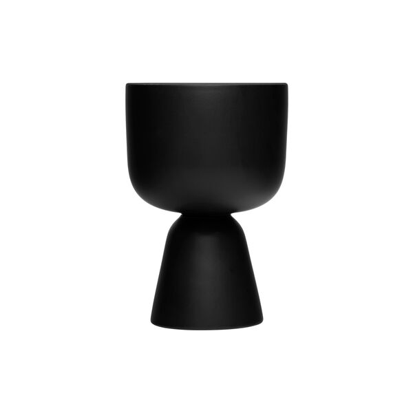 Nappula blomkruka small, matte black, Iittala