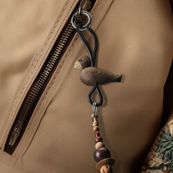 F&aring;gel nyckelring, svart, Kay Bojesen Denmark