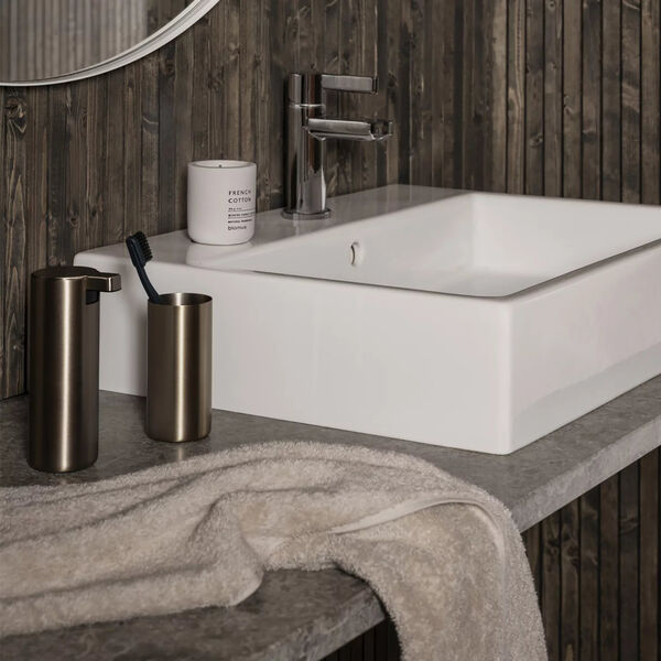 MODO Soap Dispenser, brass/metallic finish, Blomus