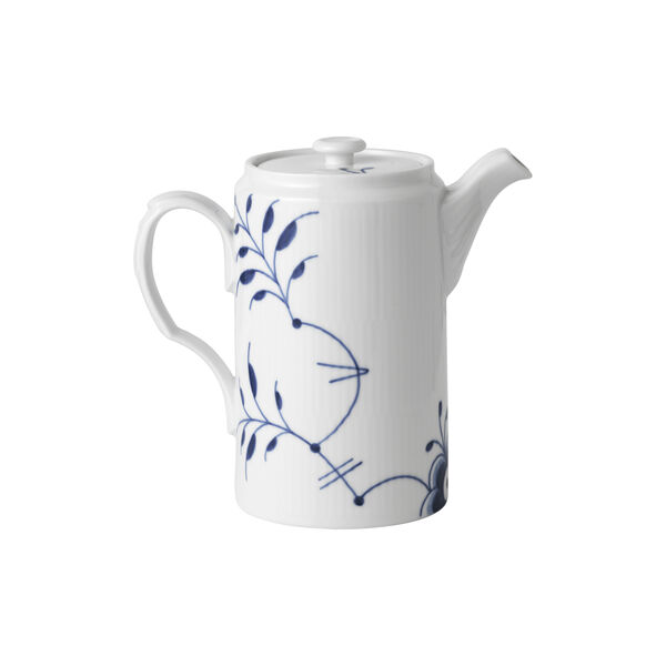 Blue Fluted Mega kanna med lock, Royal Copenhagen