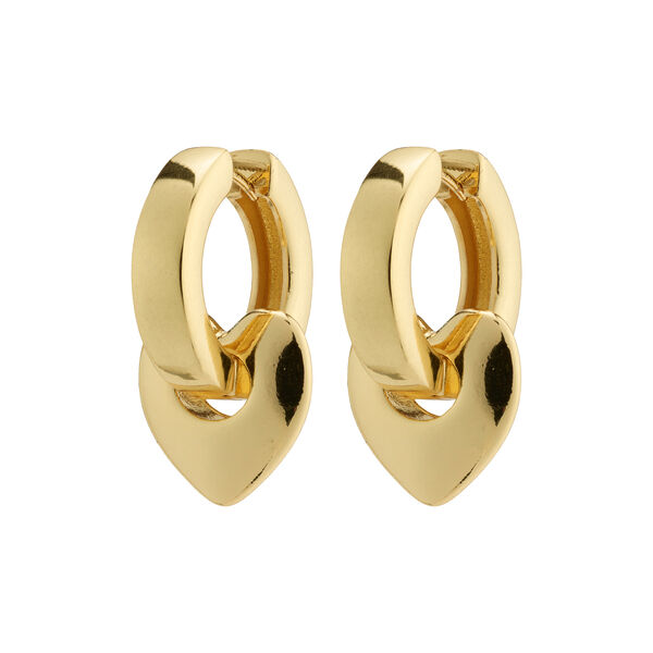 IOKASTE recycled chunky hoops, gold-plated, Pilgrim