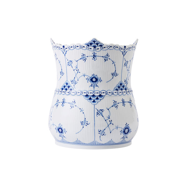 Blue Fluted Half Lace Vintage Vas, Royal Copenhagen