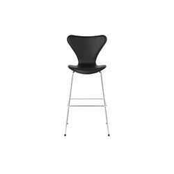 Series 7&trade; 3197 Front stoppad barstol, Essential black, Fritz Hansen