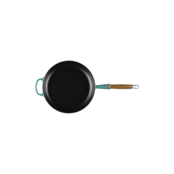 Signature gjutj&auml;rn stekpanna med tr&auml;handtag &Oslash; 28 cm, bleu riviera, Le Creuset