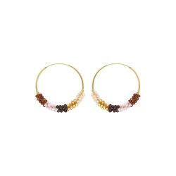 Cindy örhänge, cappuccino, Nuni Copenhagen