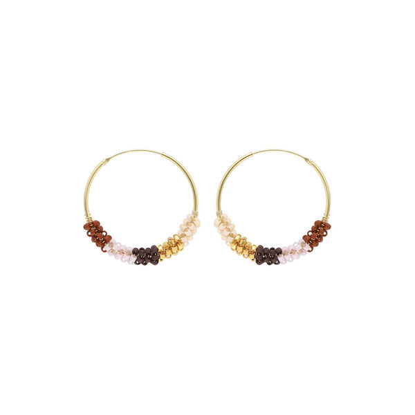 Cindy örhänge, cappuccino, Nuni Copenhagen