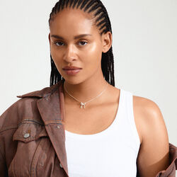 CASSIAN Halsband, silverpl&auml;terat, Pilgrim