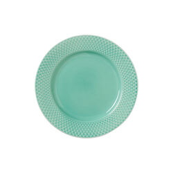 Rhombe Colo lunchtallrik Ø 21 cm, aqua, Lyngby Porcelæn