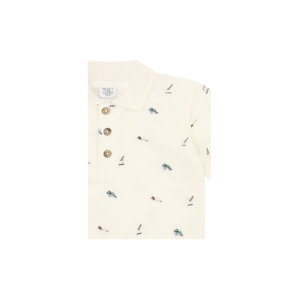 HCAdrian Animal T-shirt, snow white, Hust & Claire