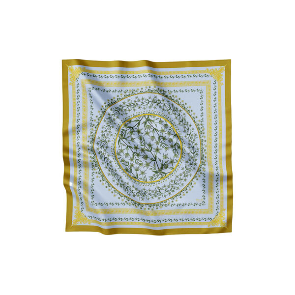 Green Flower Circle sidenscarf Green Flower Circle sidenscarf, Flora Danica Denmark