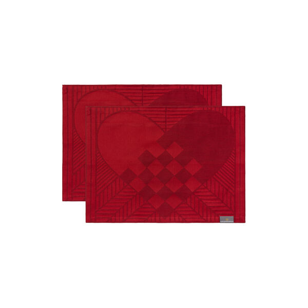 CHRISTMAS RUSTIC bordstablett, deep red, Georg Jensen Damask