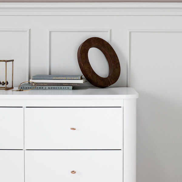 Wood Dresser 6 Drawers, white Wood Dresser 6 Drawers, white, Oliver Furniture