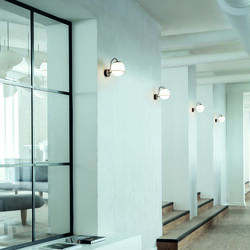 Model 237/1 Wall Lamp, opaline/black, Astep