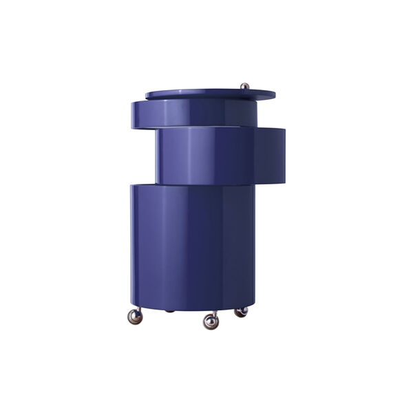 Barboy Sidobord, glossy blue, Verpan