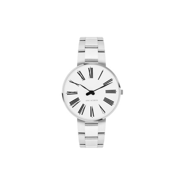 Roman armbandsur 34mm, steel/white, Arne Jacobsen Watches