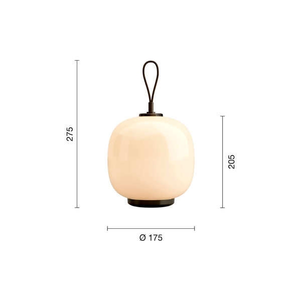 VL45 Radiohus Portable Lamp,dusty terracotta, Louis Poulsen