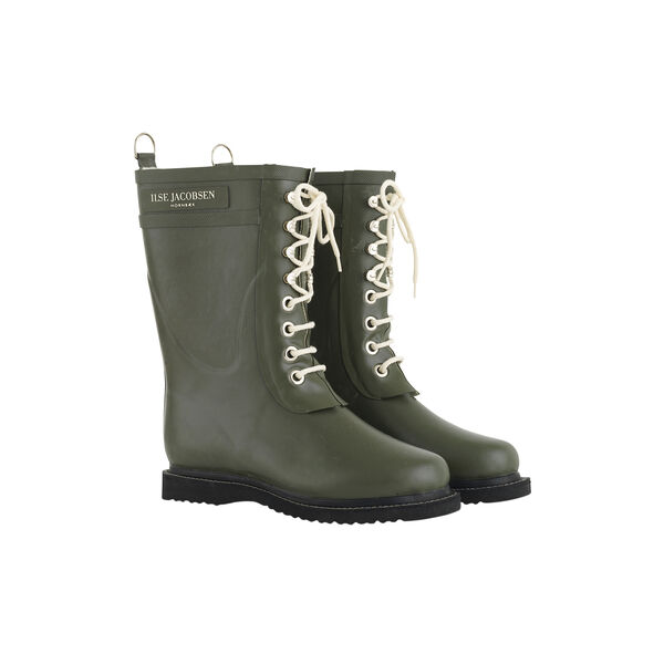 3/4 Rubber Boots, army, Ilse Jacobsen Hornb&aelig;k
