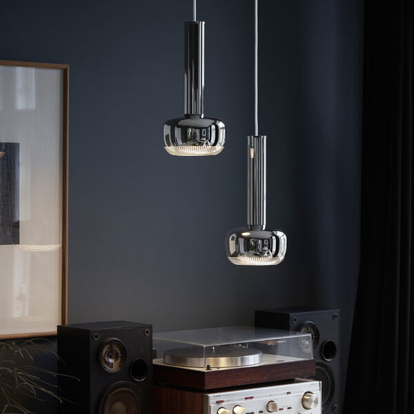 VL 56 Pendant, high-gloss chrome-plated, Louis Poulsen