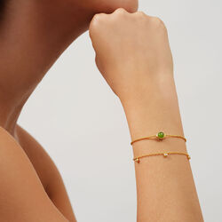 Primini Bracelet, gold/moss green, Julie Sandlau